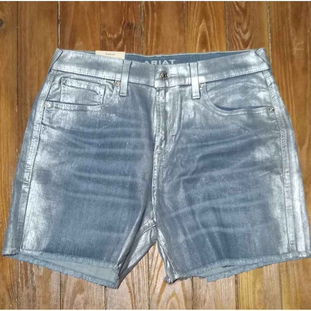 Ariat Silvery Boyfriend High Rise Jean Shorts 31